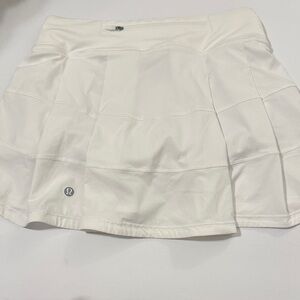 lululemon White Pace Rival 13” Skirt - Size 2